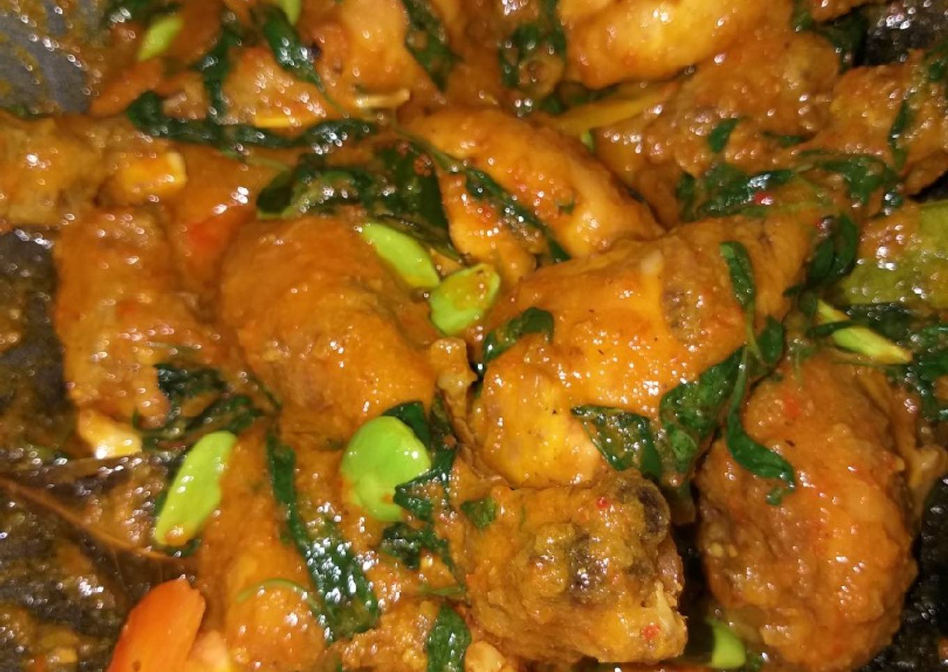 Ayam rica rica kemangi pete judes