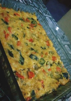 Una foto de Pastel de zapallitos súper económico y rico👏💖