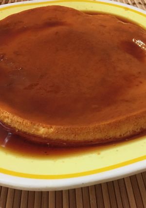 Una foto de Flan casero