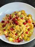 High Protein Weight Loss Soya Chunks Salad With Foxnut (Makhana) Dressing