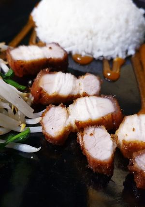 Hình của món Ba rọi chiên xả.