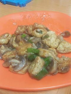 Foto resep Oseng egg tofu simpel