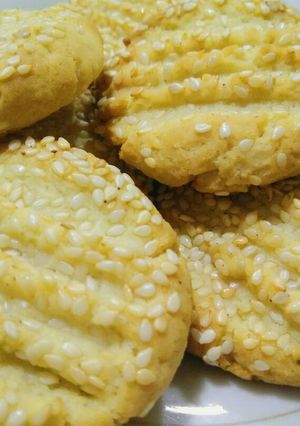 Hình của món Cookies Mè Không Bơ.