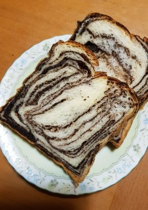 免揉麵包-大理石生土司 的食譜成品照片