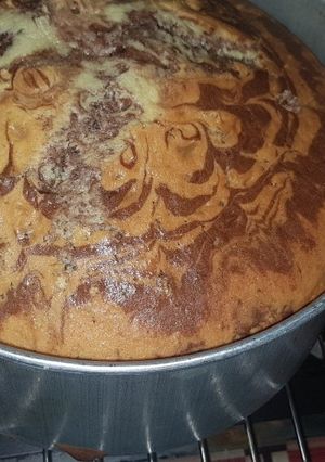 عکسی از دستور کیک دورنگ