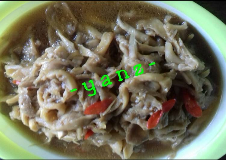 Oseng jamur + baso
