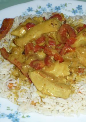 Thai csirke curry recept fotója