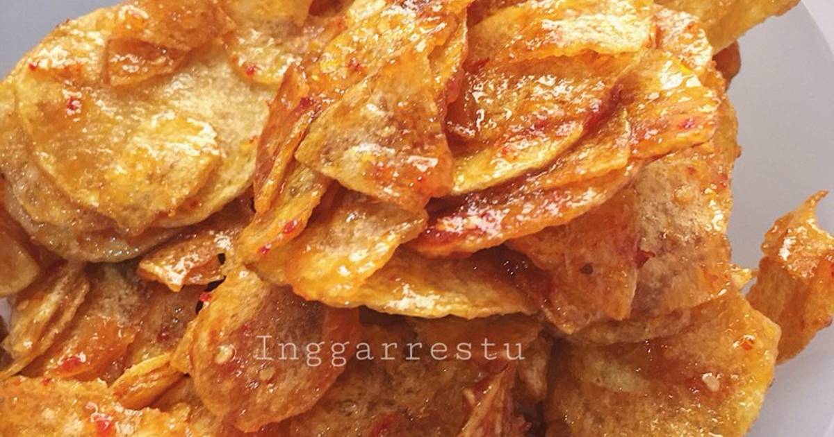 Resep Kering Kentang Pedas Manis Oleh Inggarrestu - Cookpad