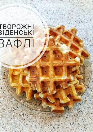 Фото Творожні віденські вафлі.