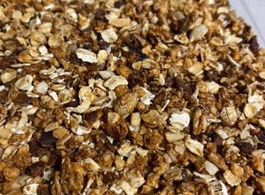 Foto de Granola caseira com manteiga de amendoim