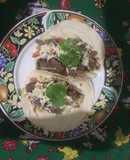 Tortillas con ensalada y Bisteck