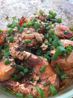 Una foto de Camarones al horno