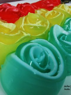 عکسی از دستور ژله گل رز
