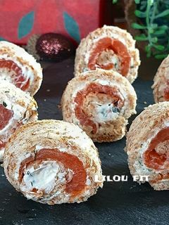 Une photo de Roulés au saumon et fromage frais