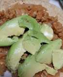 Tinga de soya y col (repollo)