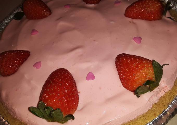 Strawberry Jell-O Pie