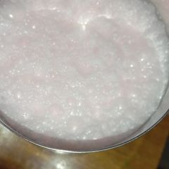 A picture of Roohafza milk shake.