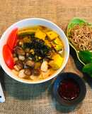 Bún ốc chuối đậu chay