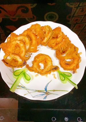 Hình của món Mực chiên bơ tỏi.