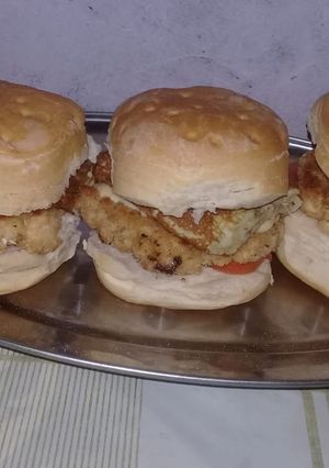 Una foto de Hamburguesas de pollo caseras