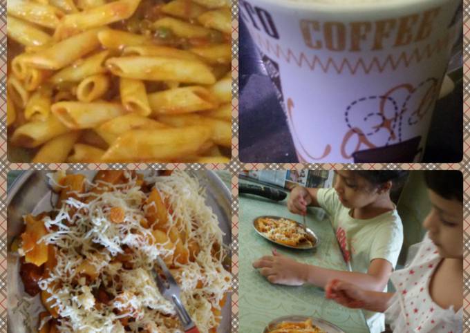 How to Prepare Award-winning Homemade soya pasta with chilled coffee