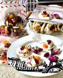 《Five-Star Afternoon Tea Treats at Home》- Francis's Home Health Management Station- Stop 43- Sweet Borderless Chocolate Coins. Rose Pistachio White Chocolate and Earl Grey Nut Dark Chocolate Flavors (Thanksgiving Edition)