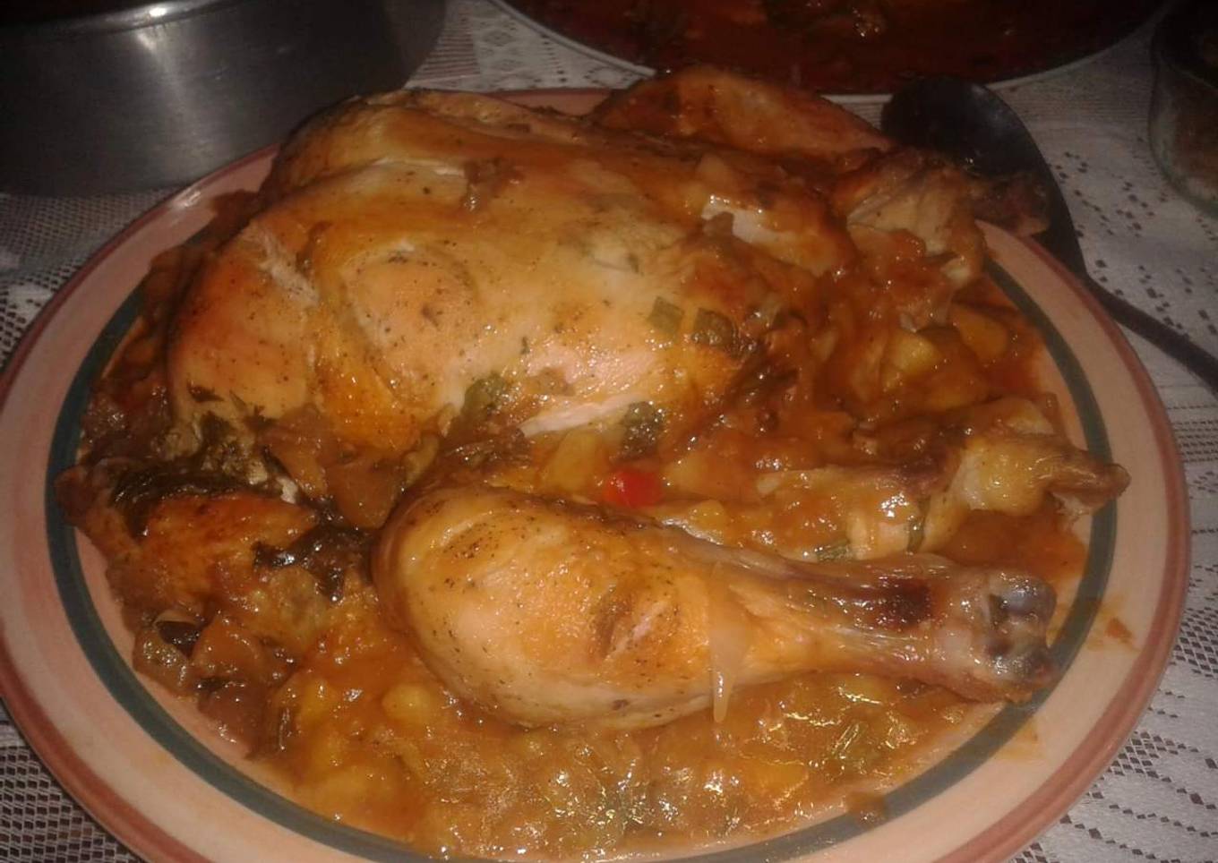 Pollo en salsa de cerveza