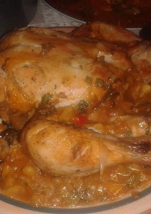Una foto de Pollo en salsa de cerveza