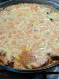 Arrollados de berenjena con salsa exprés rosada