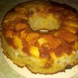 Torta invertida de manzana y bananas