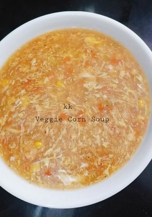A picture of Veggie Corn Soup.