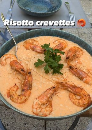 Une photo de Risotto crevettes