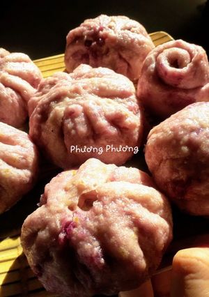 Hình của món Bánh bao khoai lang tím Eatclean.