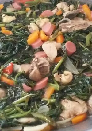 Foto resep 06. Oseng kangkung saus tiram