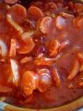 Botana de salchichas a la diabla