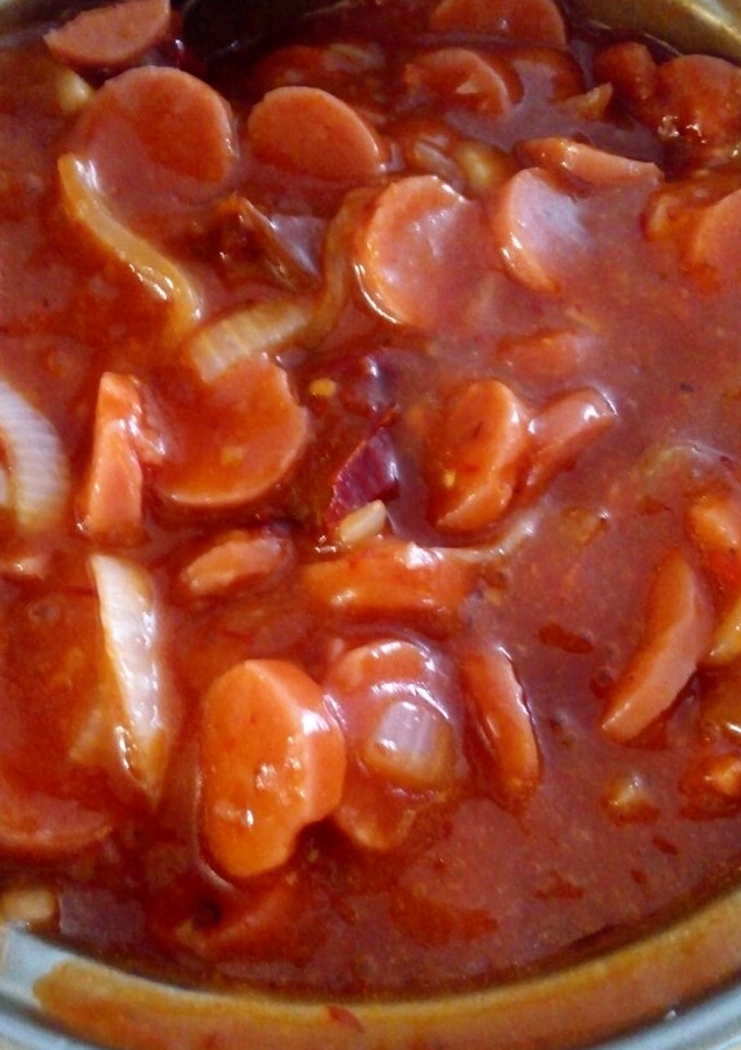 Una foto de Botana de salchichas a la diabla