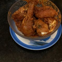 A picture of Kosha mughlai chicken.