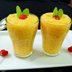 A picture of Mango Sago Rabri.
