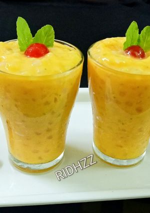 A picture of Mango Sago Rabri.