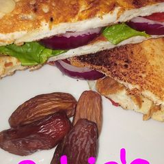 A picture of Egg white filled Sandwich.