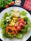 Salad sayur with balsamic dressing (sehat dan lezat)