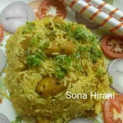 A picture of Natkhat pulav.