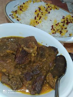 عکسی از دستور چلو گوشت