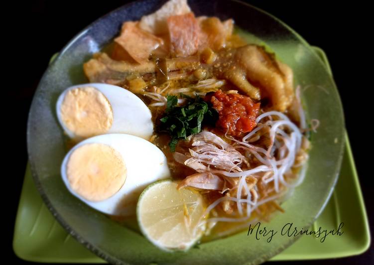 Resep Soto Lamongan Ayam Kampung Anti Gagal