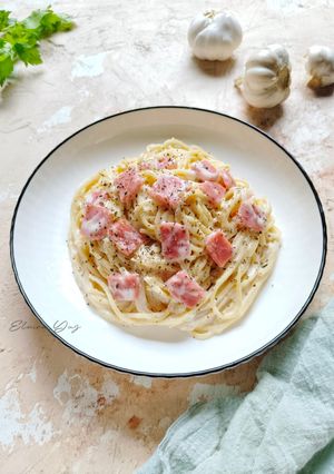 Foto resep Spaghetti Alfredo