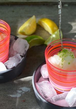 Une photo de Granité vodka citron vert