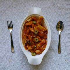 A picture of Spicy margarita pasta.
