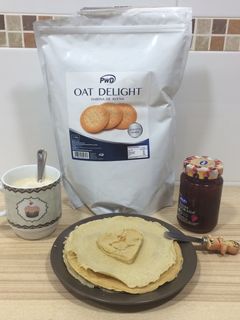 Una foto de Tortitas 🥞 de avena sabor a galleta María