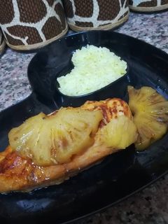 صورة لوصفة دجاج بالاناناس والصويا صوص