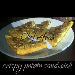 Crispy potato sandwich A picture of Crispy potato sandwich.